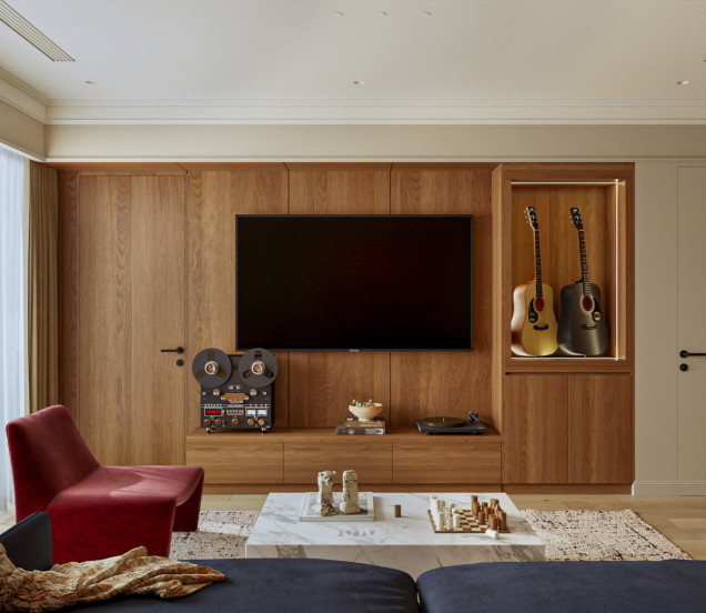 Apartament, w którym design spotyka muzykę