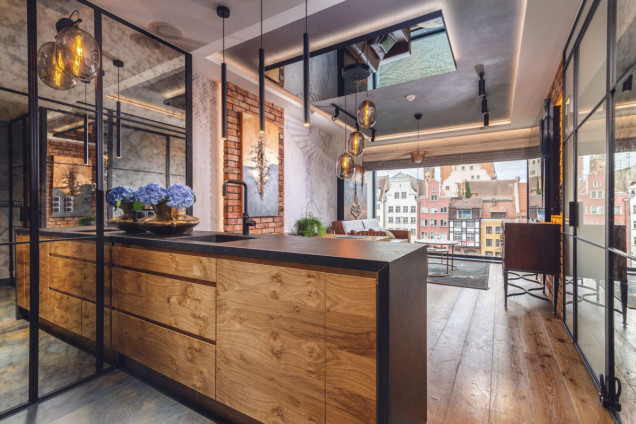 projekt mieszkania w stylu loft gdańsk