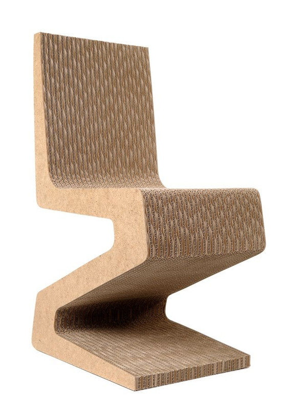 Krzesło z tektury falistej Eco Materia