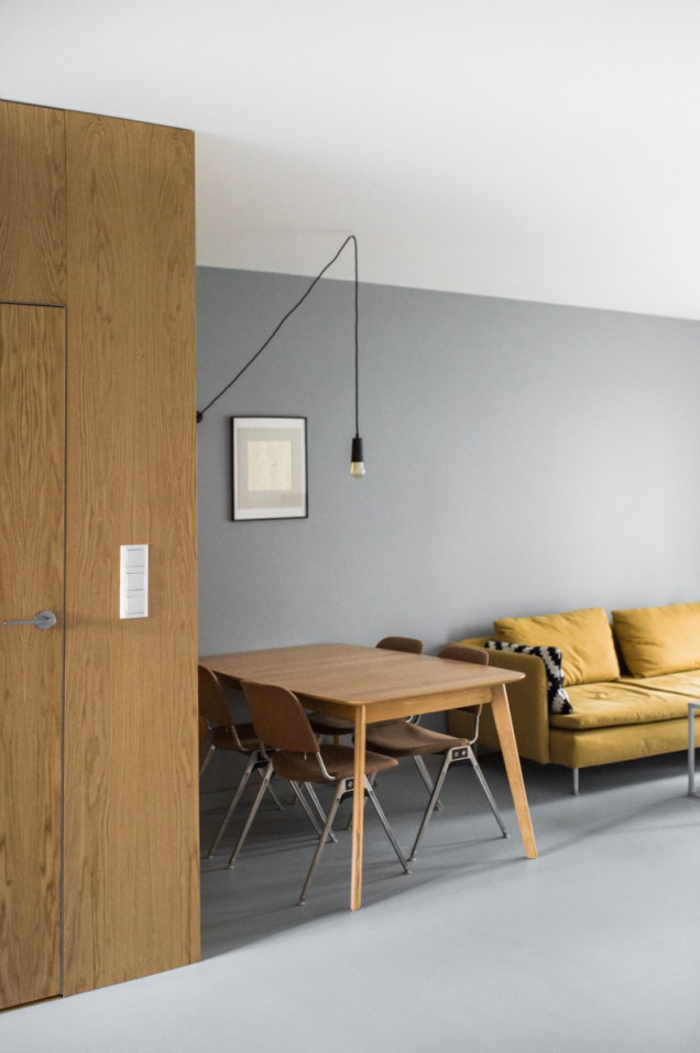 projekt, mieszkanie, wnętrze, minimalizm
