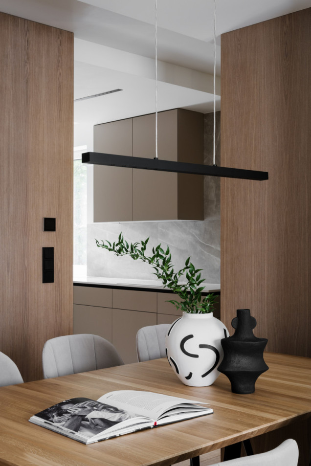 Minimalistyczny apartament na Żoliborzu Artystycznym 