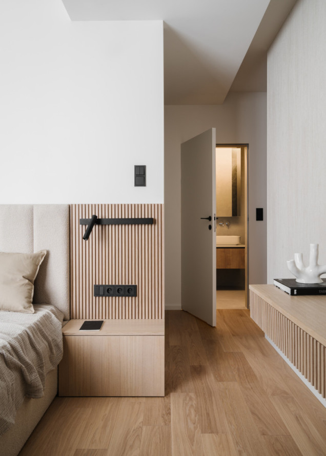Minimalistyczny apartament na Żoliborzu Artystycznym 