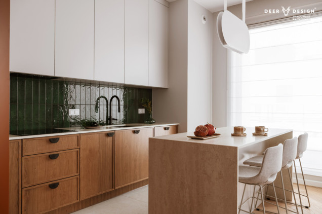 Penthouse w zieleni i terakocie