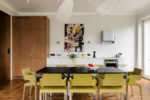 Apartament na Mokotowie ze sztuką w roli głównej
