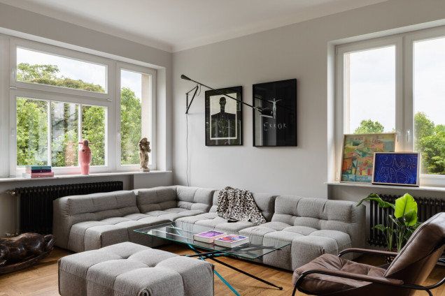 Apartament na Mokotowie ze sztuką w roli głównej