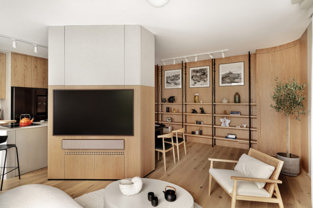 Sopocki apartament w stylu japandi