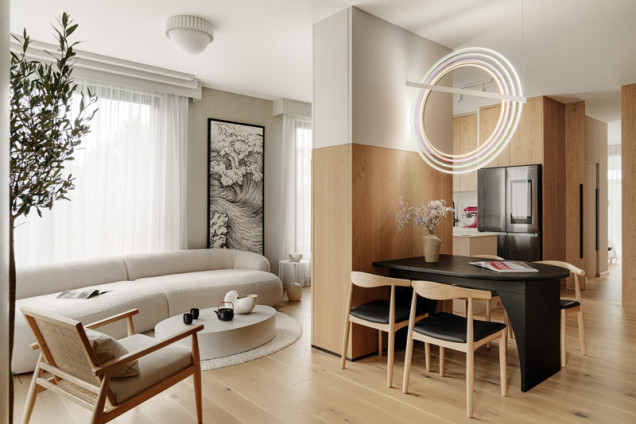 Sopocki apartament w stylu japandi