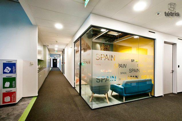 Wnętrze biura firmy Sage w Warszawie