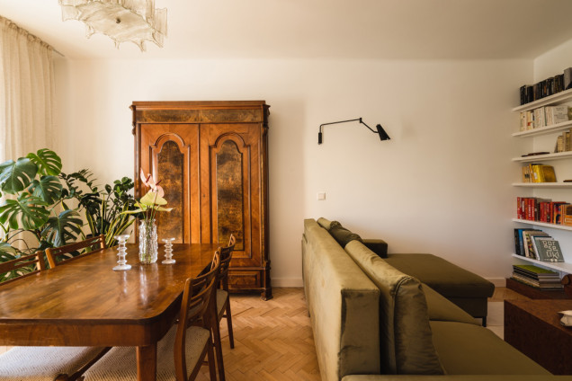 Aranżacja modernistycznego mieszkania na Żoliborzu