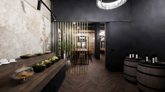 Winiarnia w Fabryce Porcelany projektu ZERO32 Architekci 