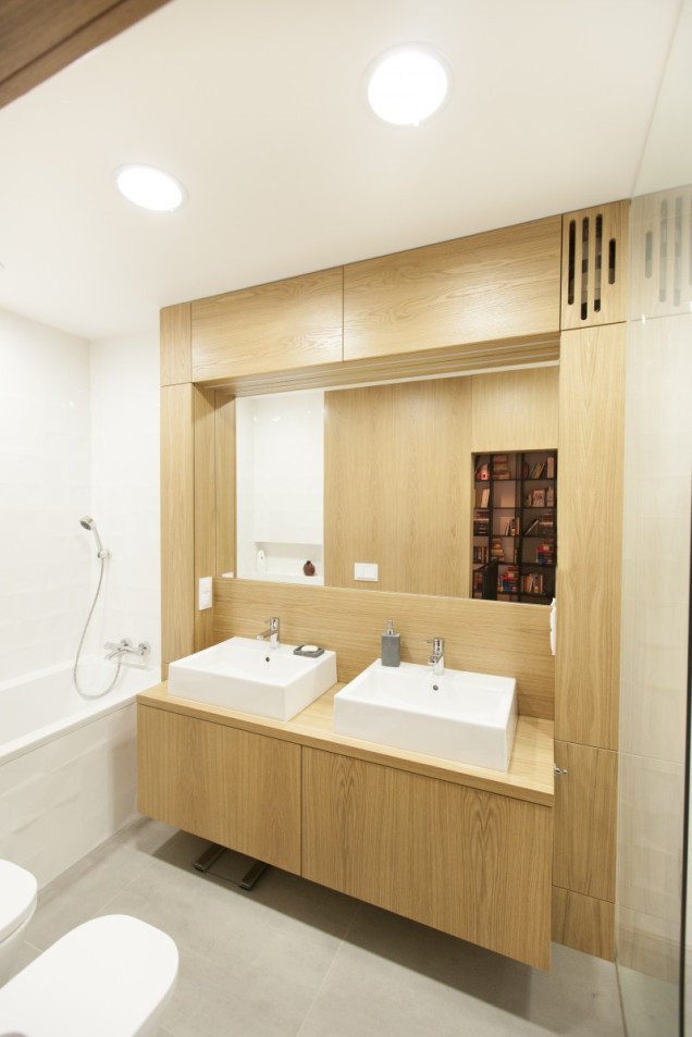 projekt łazienki w drewnie