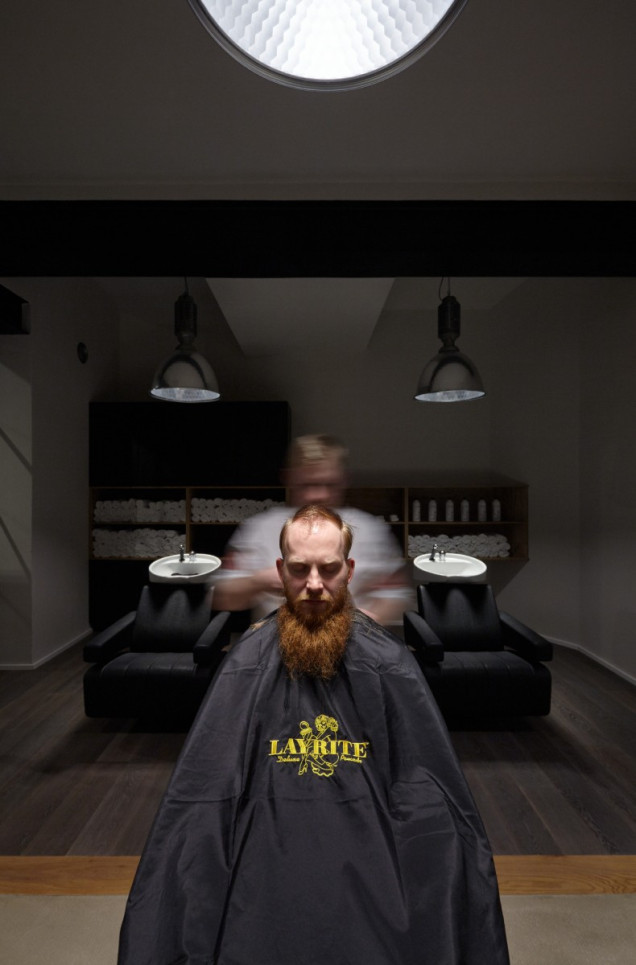 barbershop wnetrze
