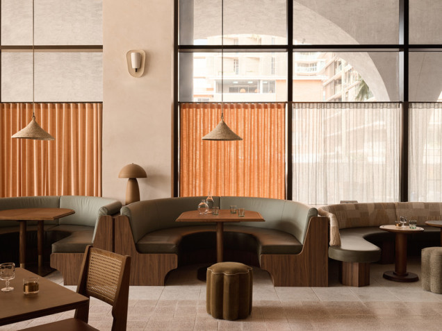 projekt restauracji z oryginalnym wnętrzem, australia