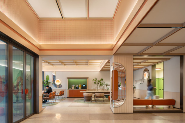 Orange Hotel 3.0 w Szanghaju - wnętrze w stylu LOHAS