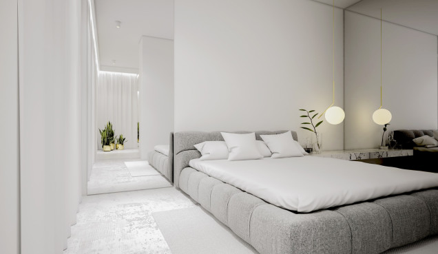 eleganckie, minimalistyczne mieszkanie w Wilanowie
