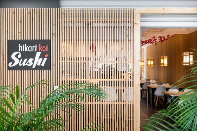 Aranżacja wnętrza restauracji sushi