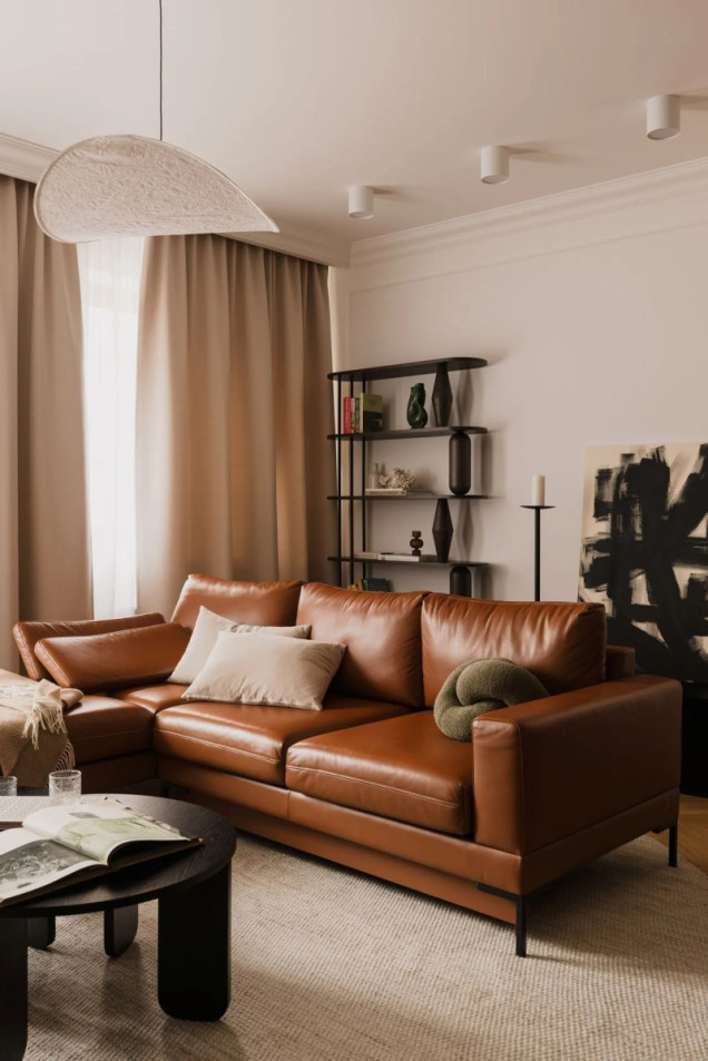 Elegancja w centrum Krakowa projekt mieszkania