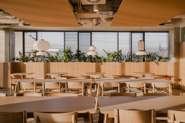 Biuro firmy Zendesk - kantyna