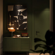 projekt wnętrza w stylu mid-century