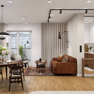 mieszkanie w stylu mid-century projekt