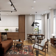 mieszkanie w stylu mid-century projekt