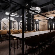 Winiarnia w Fabryce Porcelany projektu ZERO32 Architekci 
