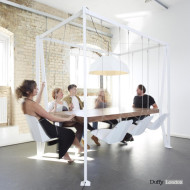 swing table, duffy london, projektowanie wnętrz, design, stół do jadalni, jadalnia, architektura wnętrz, architekci wnętrz