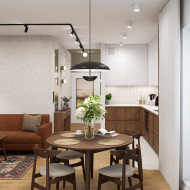 mieszkanie w stylu mid-century projekt