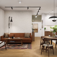 mieszkanie w stylu mid-century projekt