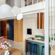 Joyful aesthetic projekt kolorowego mieszkania