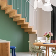 Joyful aesthetic projekt kolorowego mieszkania