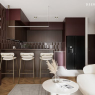 burgundowe meble