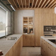 dom japandi, drewno clt projekt