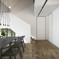 projekt wnętrza, minimalistyczne wnętrze, wnętrze domu, realizacja wnętrza, Substantive Studio, inspirujące wnętrze, drewno we wnętrzach, stal we wnętrzach, projekt mieszkania, funkcjonalne wnętrze, f