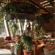 Abstrakcyjne wnętrze restauracji Medusa w Sopocie