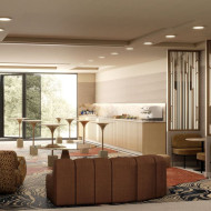 Wnętrza Crowne Plaza pod Paryżem od pracowni Tremend