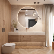 Projekt nowoczesnego domu z naturalnym drewnem