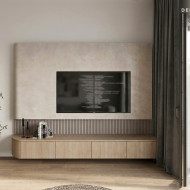 Dwupoziomowy apartament w naturalnym stylu