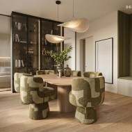 Dwupoziomowy apartament w naturalnym stylu
