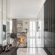Sprytne podziały i luksus w stylu modern classic