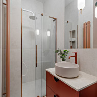 Penthouse w zieleni i terakocie