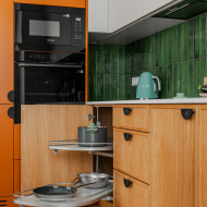 Penthouse w zieleni i terakocie