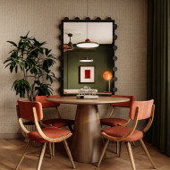 projekt wnętrza w stylu mid-century