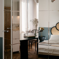 wnętrza krakowskiego apartamentu w zabytkowej kamienicy 