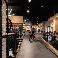 Rowerowy salon sprzedaży - design
