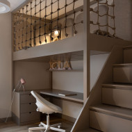 projekt wnętrza w kolorze taupe