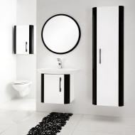 biało-czarne meble łazienkowe