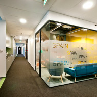 Wnętrze biura firmy Sage w Warszawie