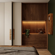 projekt wnętrza w stylu mid-century
