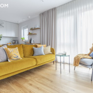 Aranżacja wnętrza mieszkania w kolorach roku Pantone 2021